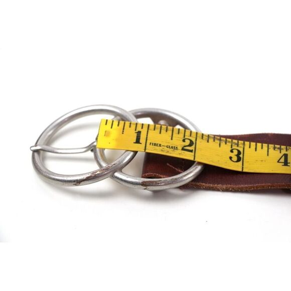 Urban Outfitters BROWN REAL LEATHER 1.5"Wd DRESS CASUAL CLASSIC BELT Sz S (M22 - Picture 10 of 13